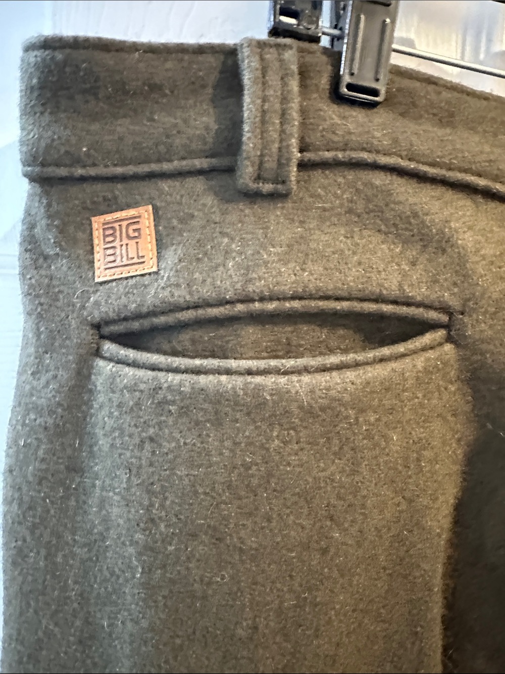 Men's Big Bill Merino Wool 38/32 Pants- Classic Tailored Fit - Picture 5 of 6